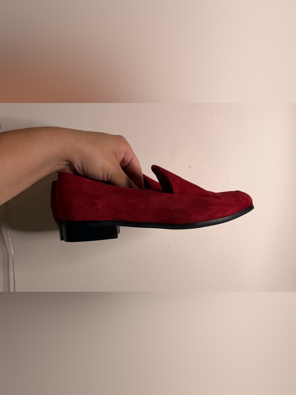 J. Jill Red Suede Women's Loafers - Picture 3 of 9